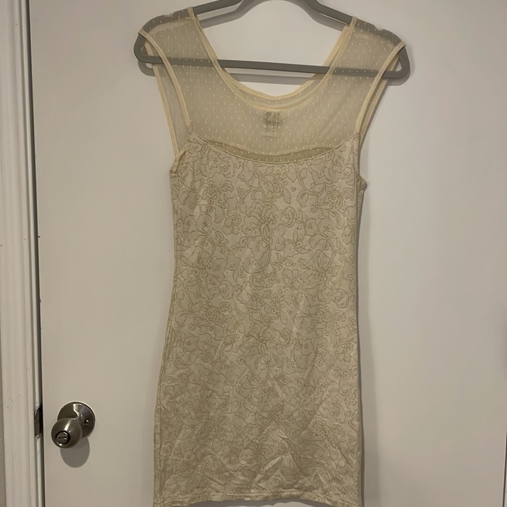 Gold Small Free People Bodycon Dress - Picture 4 of 4
